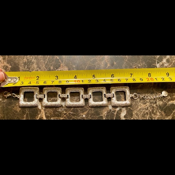 Silver Square Necklace & Bracelet - Picture 7 of 7